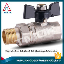 tmok supplier brass gas ball valve manufacture in China brass ball inside PTFE seat with Hpb57-3 material with ISO certificate